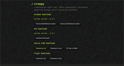Desktop Screenshot of geocreepy.com